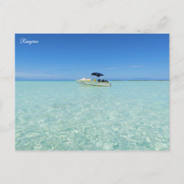 Postal Laguna Azul de Rangiroa