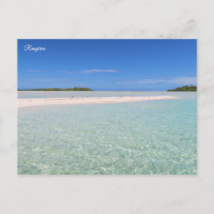 Postal Laguna Azul de Rangiroa