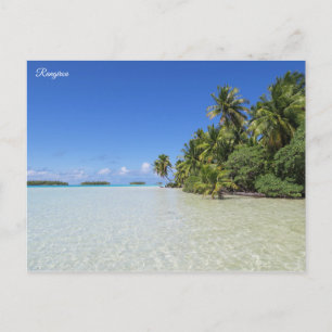 Postal Laguna Azul de Rangiroa