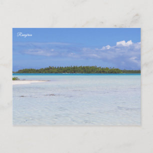 Postal Laguna Azul de Rangiroa