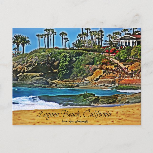 Postal Laguna Beach, California (Anverso)