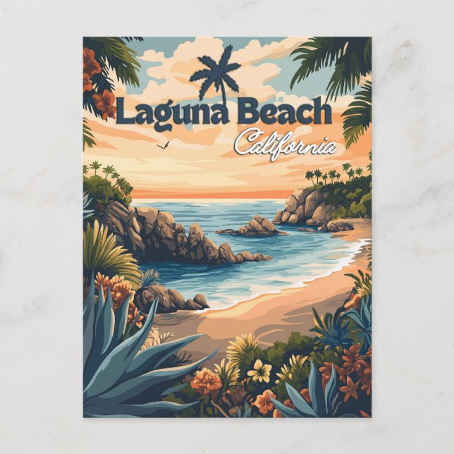 Postal Laguna Beach California (Anverso)