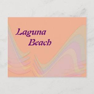 Postal Laguna Beach California Pastel Wings