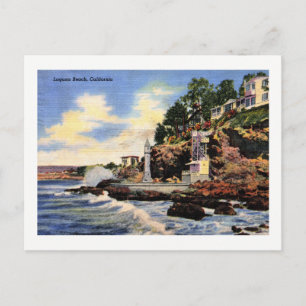 Postal Laguna Beach, California, Vista Vintage