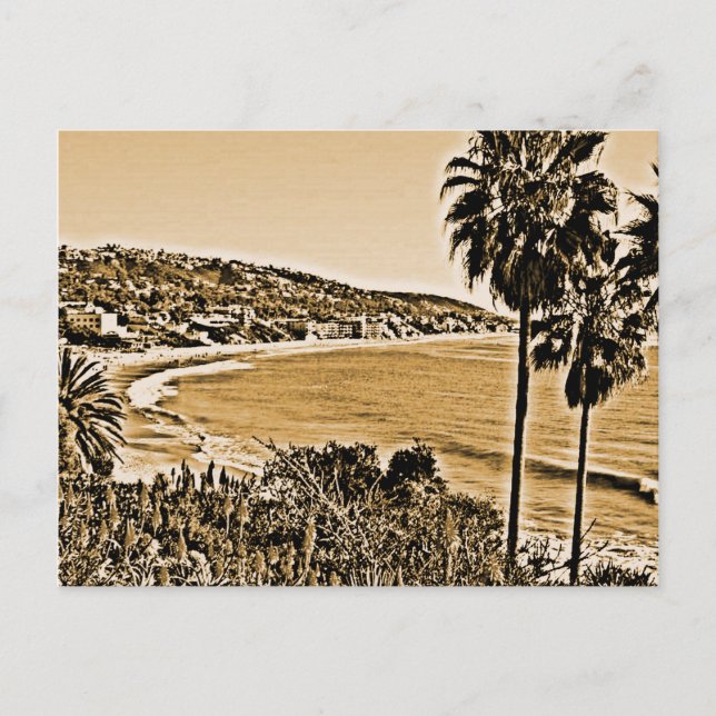 Postal laguna beach vintage (Anverso)