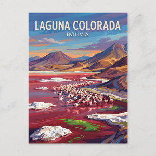 Postal Laguna Colorada Bolivia