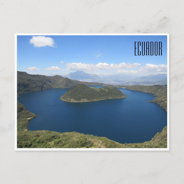 Postal laguna cuicocha (Anverso)