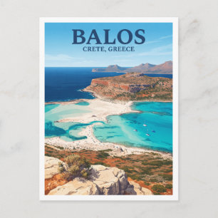 Postal Laguna de Balos Kissamos Grecia Recuerdo