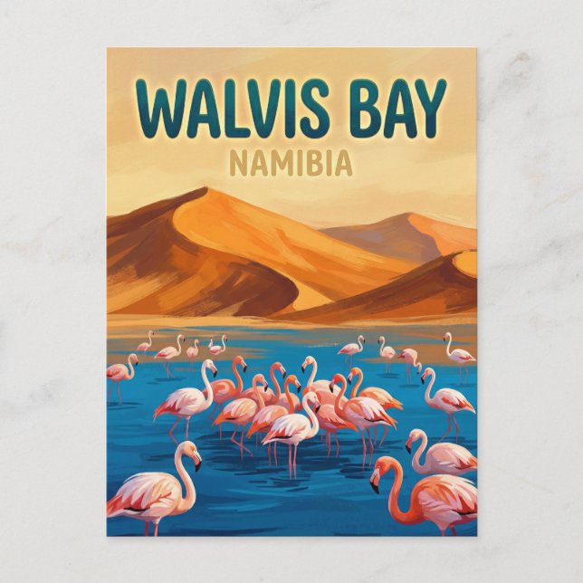 Postal Laguna de Walvis Bay Namibia (Anverso)