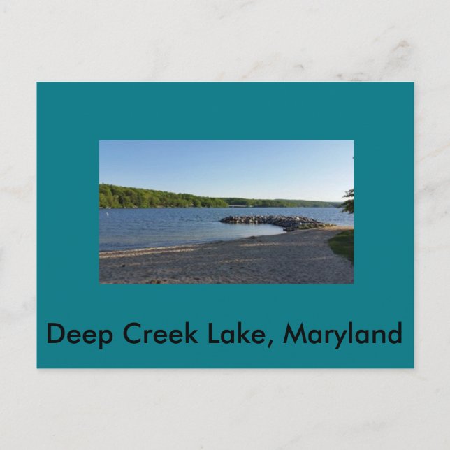 Postal Laguna Deep Creek Lake Maryland (Anverso)