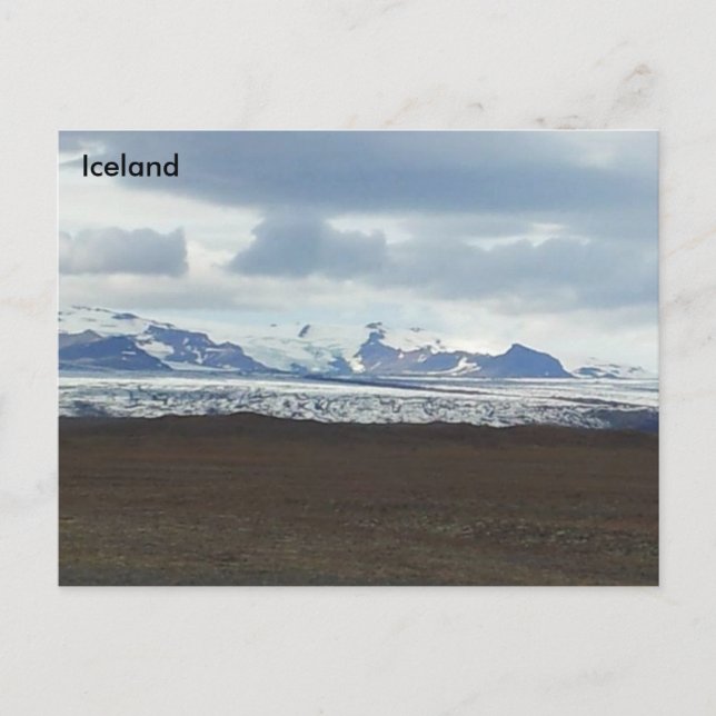 Postal Laguna glaciar Jökulsárlón, Islandia sudoriental (Anverso)