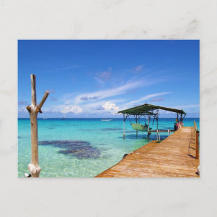 Postal Laguna interior de Fakarava Rotoava Polinesia Fran