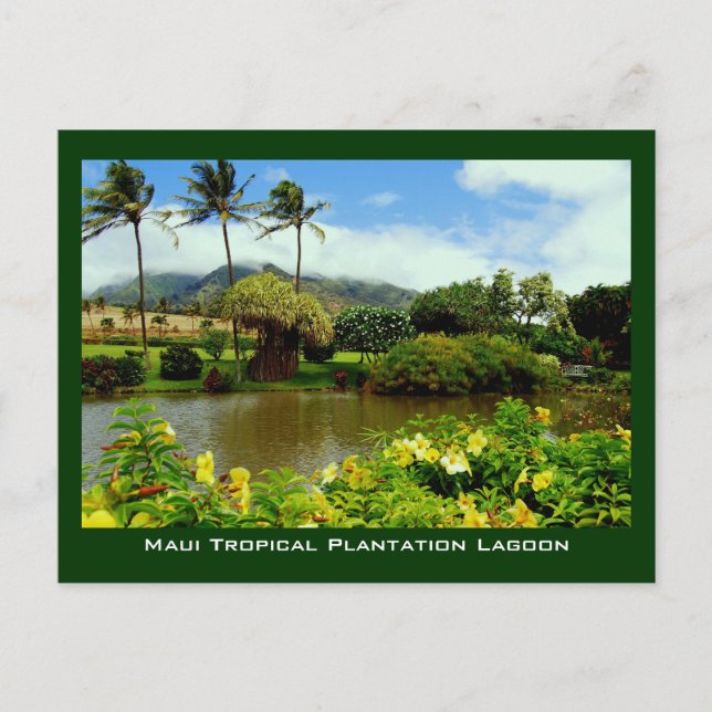 Postal Laguna Maui Tropical Plantation Gardens (Anverso)