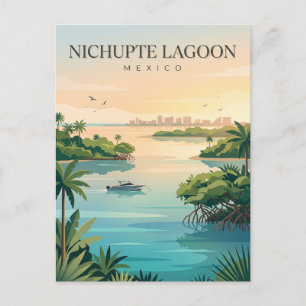 Postal Laguna Nichupté México