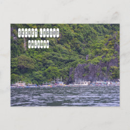 Postal Laguna secreta en El Nido Palawan
