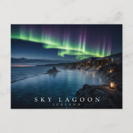 Postal Laguna Sky Geotérmica Vista al Océano Islandia Aur