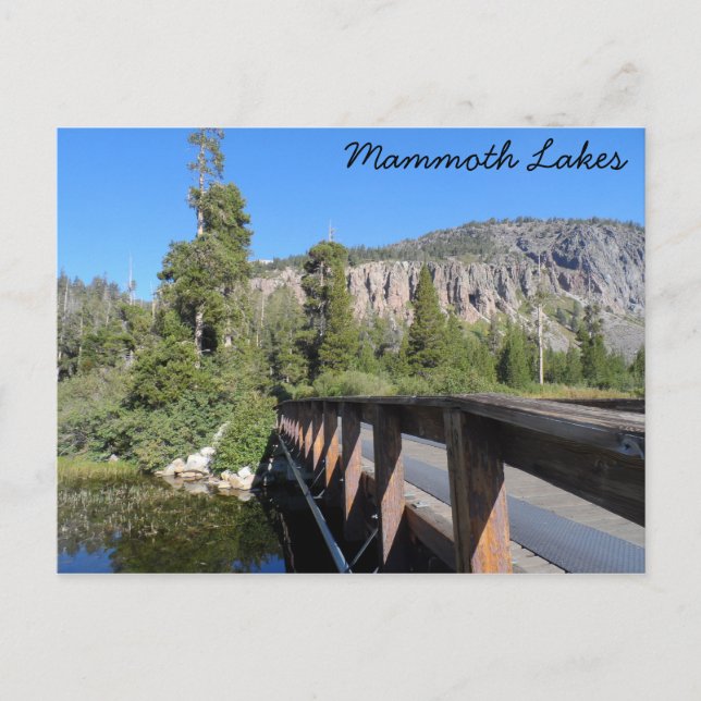 Postal Lagunas Mammoth, CA (Anverso)