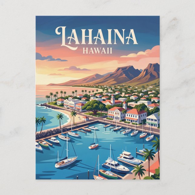 Postal Lahaina EE. UU. (Anverso)