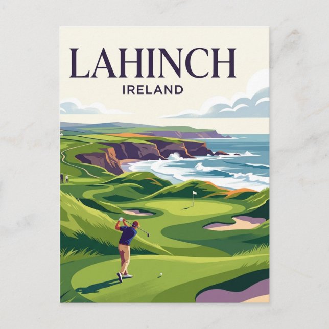 Postal Lahinch, Irlanda (Anverso)