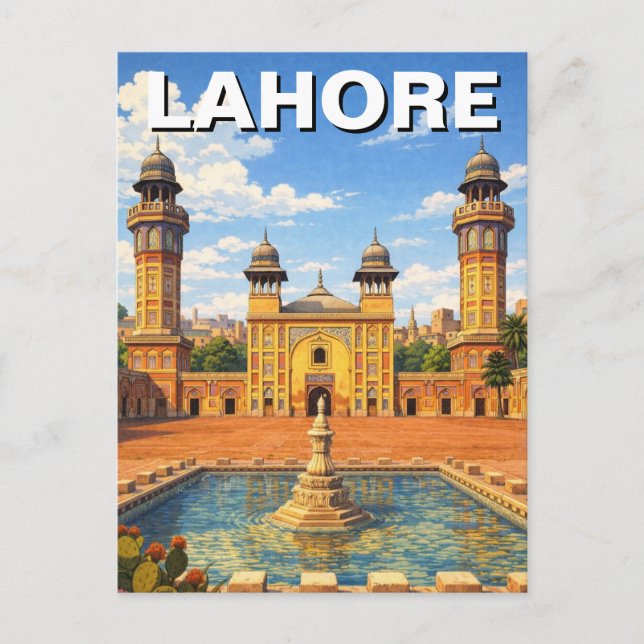 Postal Lahore Pakistan Travel (Anverso)