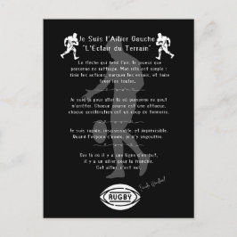 Postal L'ailier du rugby 