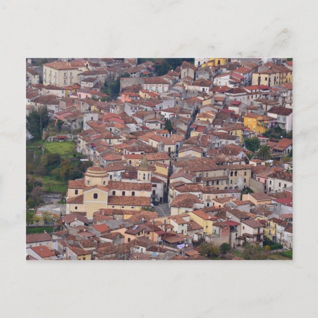 Postal Laino Borgo desde arriba (Anverso)