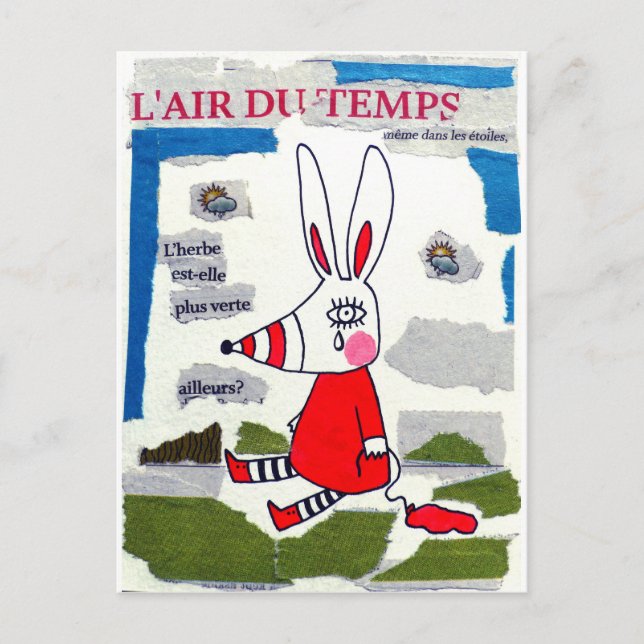Postal L'air du temps (Anverso)