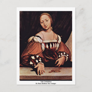 Postal Lais Corinthiaca Por Hans Holbein El Joven