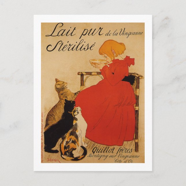 Postal Lait Pur de la Vingeanne Sterilize (Anverso)