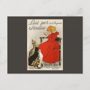 Postal Lait pur Stérilisé de Steinlen