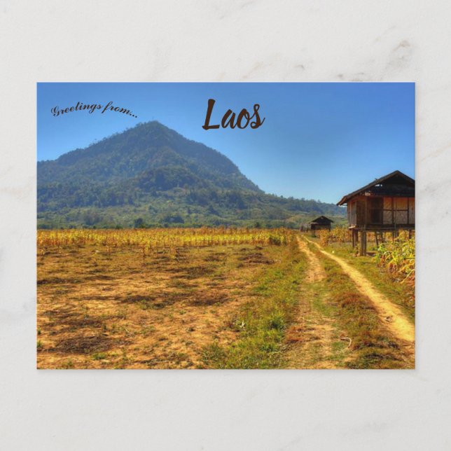 Postal Lak Sao Laos (Anverso)
