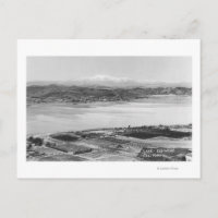 Lake Elsinore, CA Aerial Town y Lake View