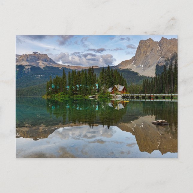 Postal Lake Emerald in den Rocky Mountains Postkarte (Anverso)
