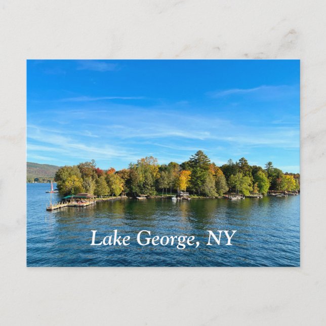 Postal Lake George New York (Anverso)