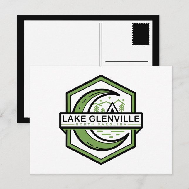Postal LAKE GLENVILLE moon hexa (Anverso / Reverso)