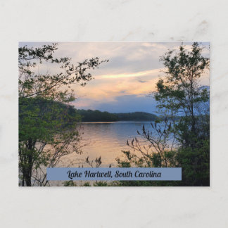 Postal Lake Hartwell South Carolina Mountain Lake Sunset