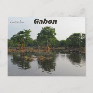 Postal Lake Oguemoué in Gabon