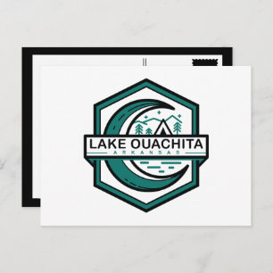 Postal LAKE OUACHITA arkansas moon hexa