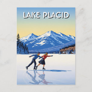 Postal Lake Placid New York Ice Skating Travel