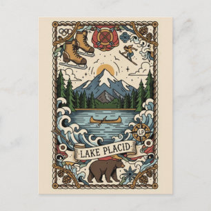 Postal Lake Placid Viajes Nueva York