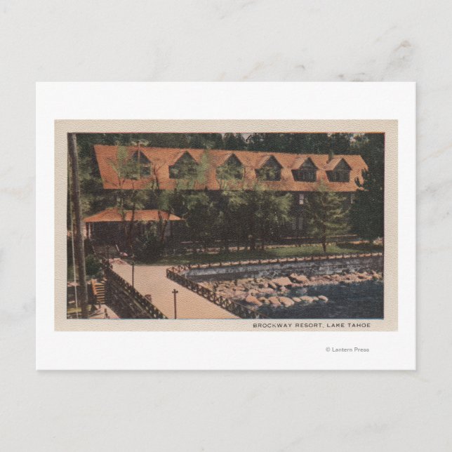 Postal Lake Tahoe, CA - Brockway Resort Lodge View (Anverso)