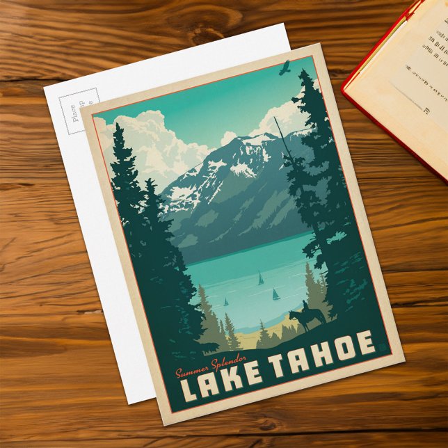 Postal Lake Tahoe | California & Nevada (Card on table)