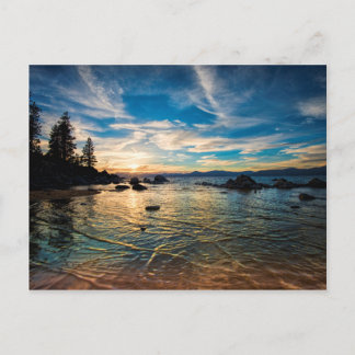 Postal Lake Tahoe Sunset