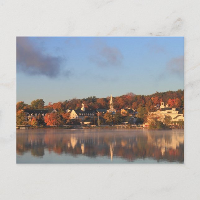 Postal Lake Winnipesaukee Autumn Meredith Waterfront (Anverso)