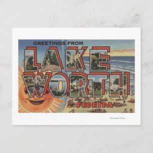 Postal Lake Worth, Florida - Grandes Escenas de letras