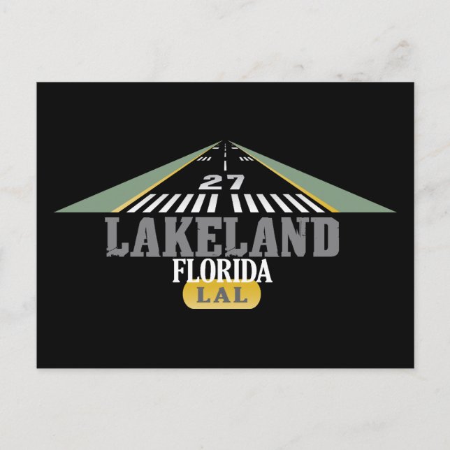 Postal Lakeland FL - Airport Runway (Anverso)