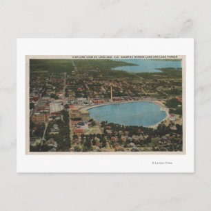 Postal Lakeland, Florida - Se muestra la vista aérea de l