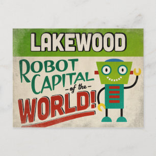 Postal Lakewood Colorado Robot - Funny Vintage