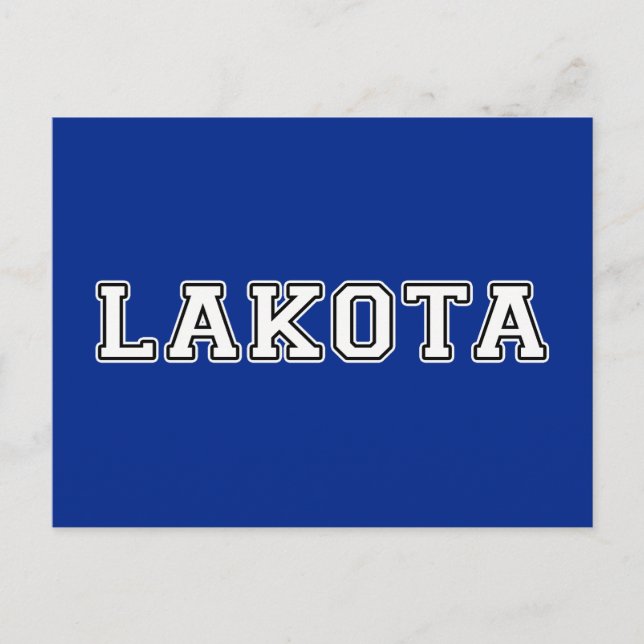 Postal Lakota (Anverso)