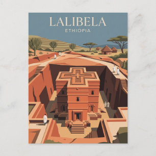 Postal Lalibela Etiopía